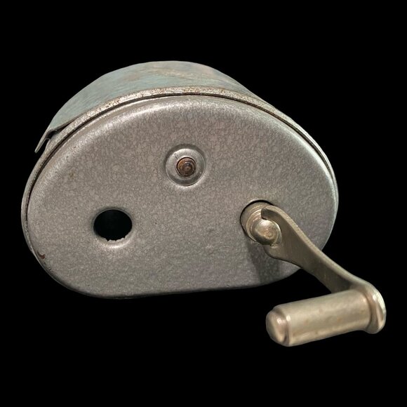 Razor Sharpener Twinplex Vintage Barber Tool Hand Crank Manual Silver - Picture 6 of 9